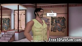 Seksi 3D cartoon lezbijke hotties bo na to skupaj
